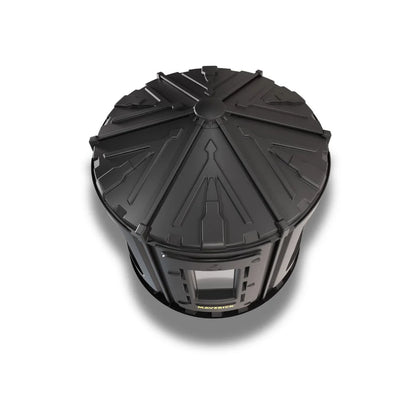 Top view of the Maverick XL-V modular hunting blind showing the reinforced weather-resistant roof design