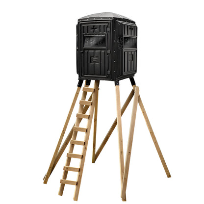 Advantage Hunting - Whitetail 2 Person Hunting Blind - QuadPod Tower Kit Included