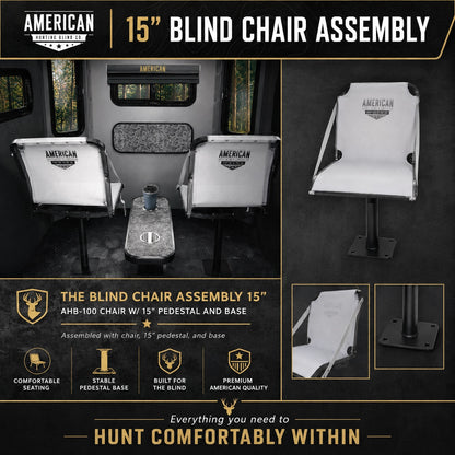 American Hunting Blinds Co. - The Chalet - 6.5' x 6.5' Insulated Hunting Blind