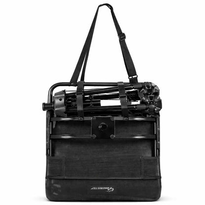 Ameristep Silent Swivel 360 hunting blind chair folded for transport, compact and portable design