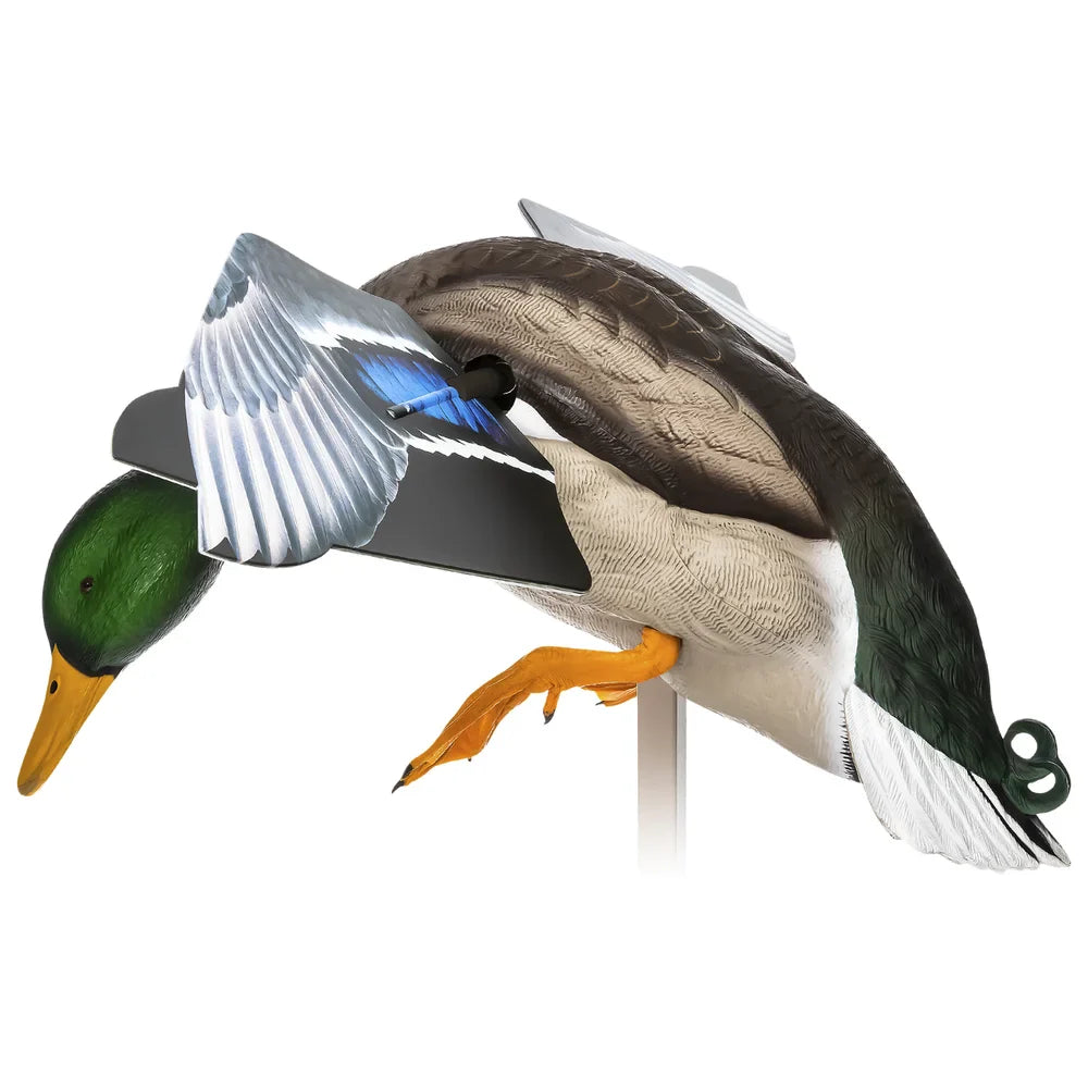 Avian-X Powerflight Smart Motion Mallard decoy, side profile with wings in down position