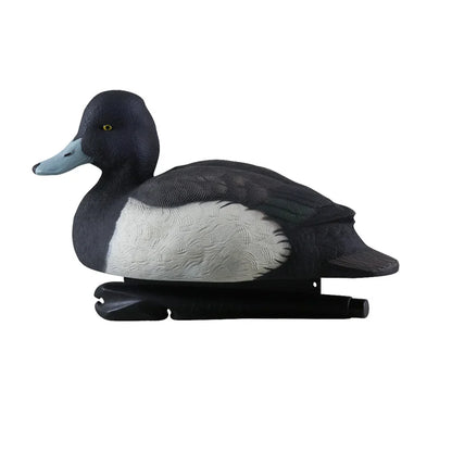 Avian-X TopFlight Bluebills drake decoy in low-head resting pose, side view on white