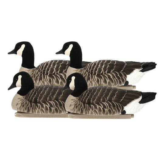 Avian-X TopFlight Lessers 4-pack of floating Canada goose decoys, studio shot on white