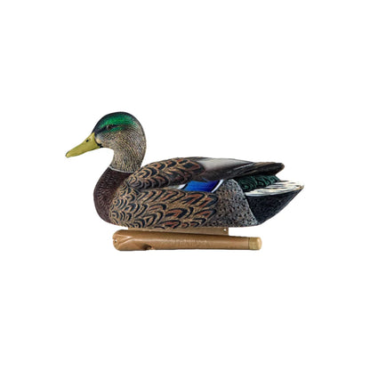 Avian-X TopFlight Mallard drake low-head resting decoy, side profile studio shot on white