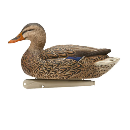Avian-X TopFlight Mallard hen floating decoy side profile on white background
