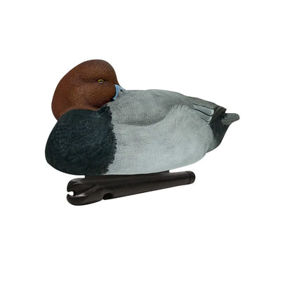 Avian-X Topflight Redhead drake decoy in resting pose, rear three-quarter view