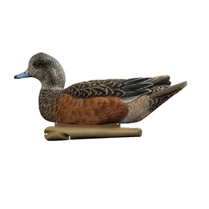 Avian-X TopFlight Wigeon hen floating decoy, side profile studio shot on white