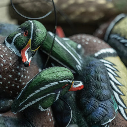 Avian-X TopFlight wood duck drake decoy head and paint detail close-up