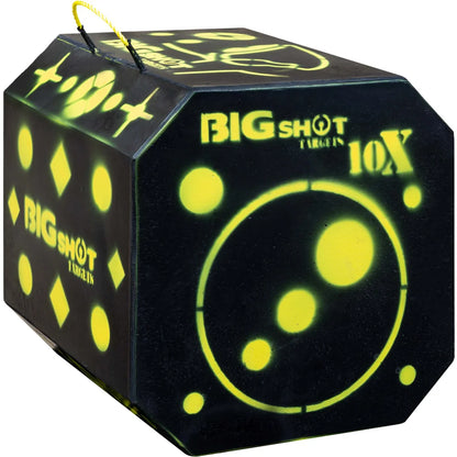 Big Shot Targets Titan 10X HD Crossbow Target, front three-quarter view showing circular aiming face on white background