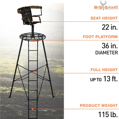 Big Game Treestands Apex Tripod 12.5' Tall
