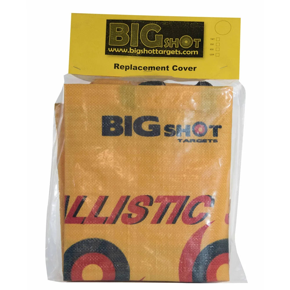 Big Shot Ballistic 450 archery bag target replacement cover in retail poly bag packaging on white background