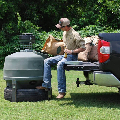 Capsule Ground Level Sit and Fill Deer Corn and Protein Feeder 800 lb. Capacity