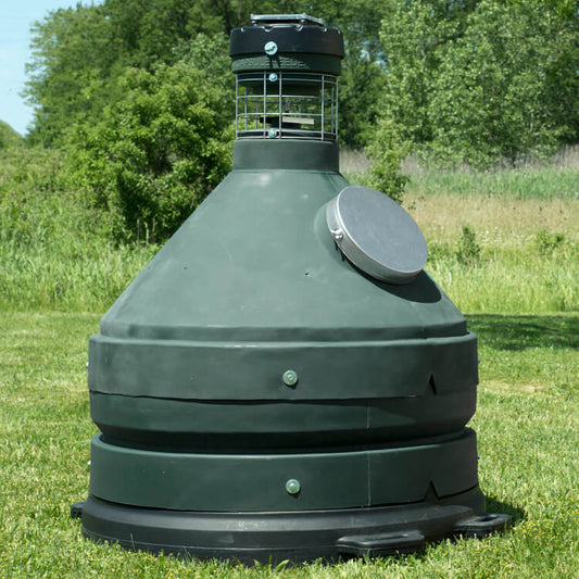 Capsule Ground Level Sit and Fill Deer Corn and Protein Feeder 1000 lb. Capacity