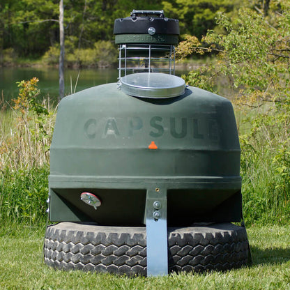 Capsule Ground Level Sit and Fill Deer Corn and Protein Feeder 800 lb. Capacity