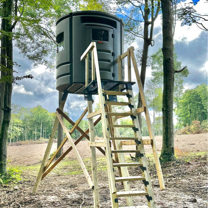 Sportsman's Condo Crossbow Condo 72 in. diameter Deer Blind: Black, Loaded