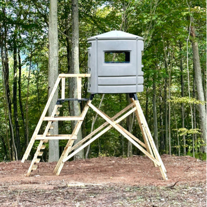 Sportsman's Condo Crossbow Condo 72 in. diameter Deer Blind: Black, Loaded