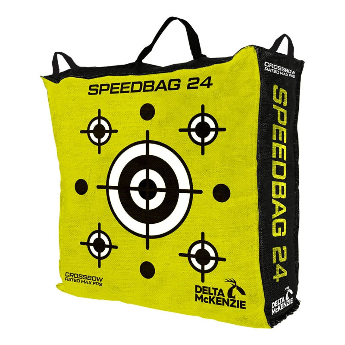 Delta McKenzie Speedbag 24 archery bag target with high-visibility bullseye, crossbow rated