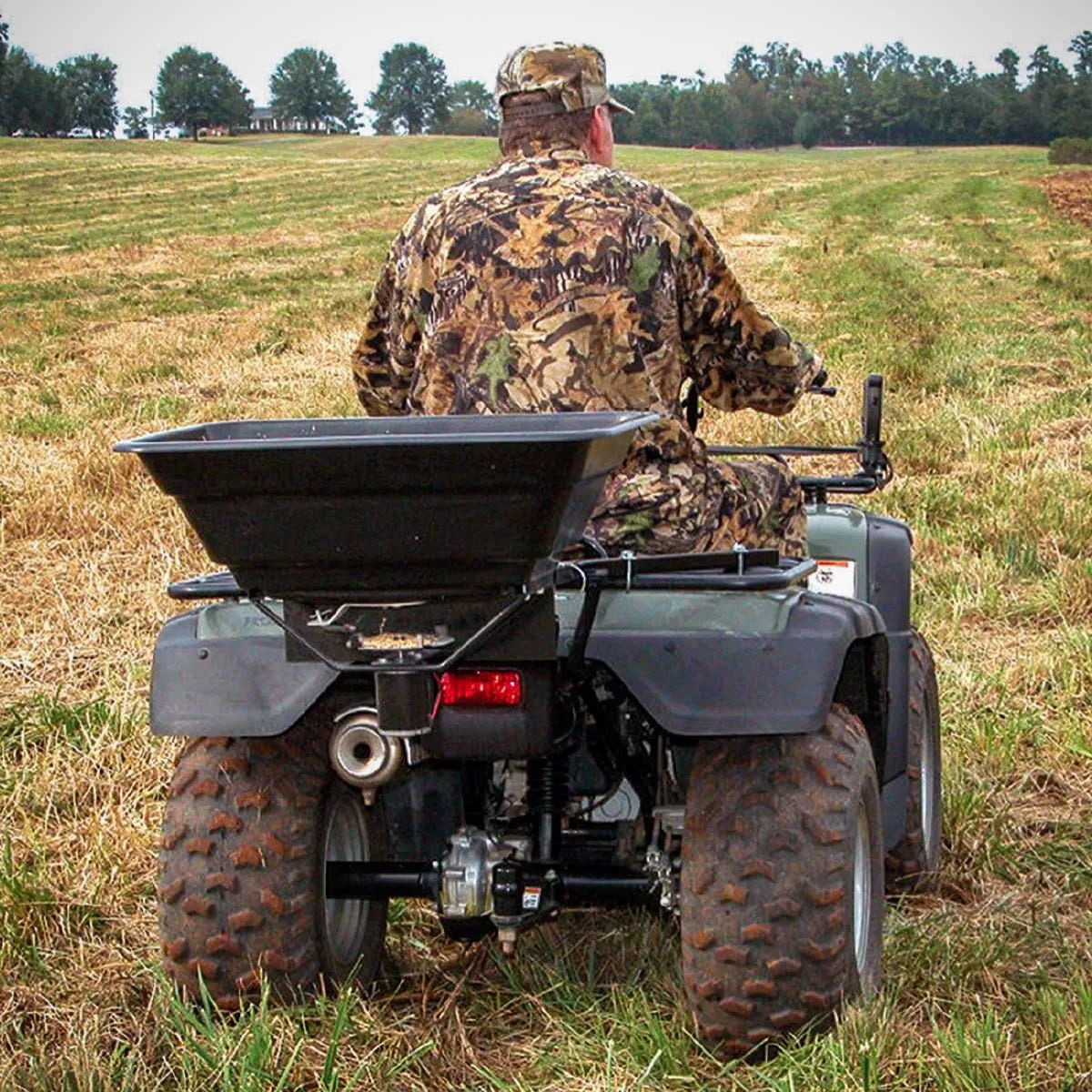 Moultrie ATV Food Plot 50 lbs. Capacity Spreader with Hopper Cover
