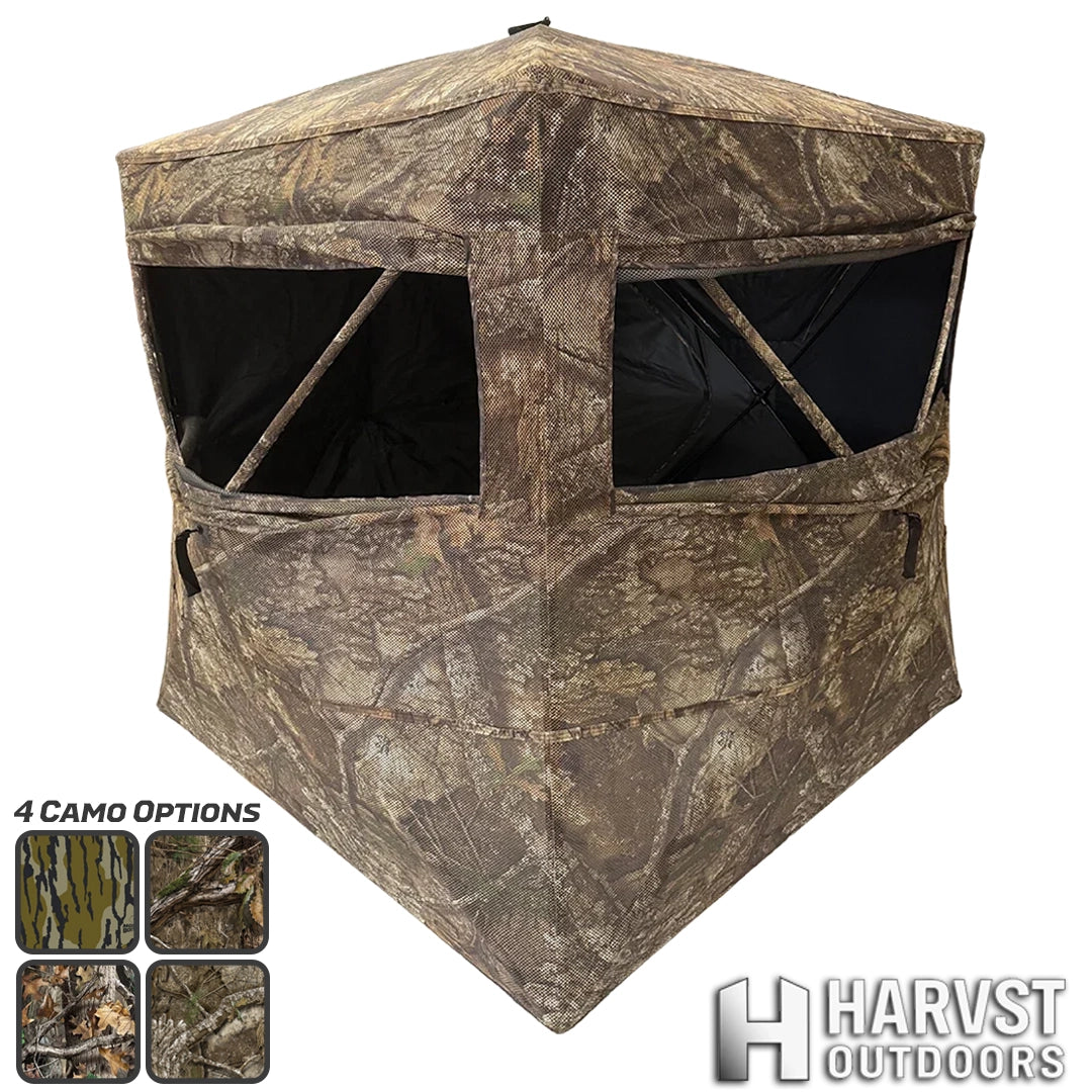 HARVST Outdoors - OmniView 270 See-Thru Ground Blind - 4 Camo Patterns