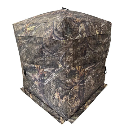 HARVST Outdoors Brushline STM Ground Blind in Mossy Oak Country DNA, front three-quarter view