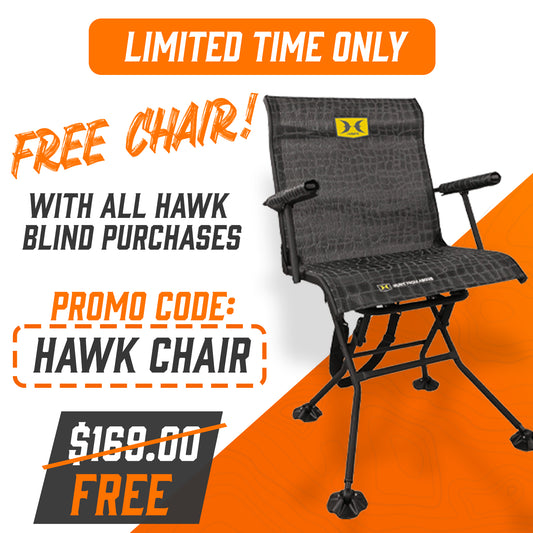 Hawk 'The Double' Insulated Hunting Blind & FREE Blind Chair