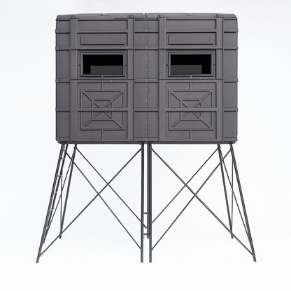 Hughes Clubhouse 4'x8' Deer Hunting Blind - Fully Loaded Edition