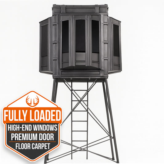 Hughes The Intimidator 4' x 4' Hunting Blind - Fully Loaded Edition