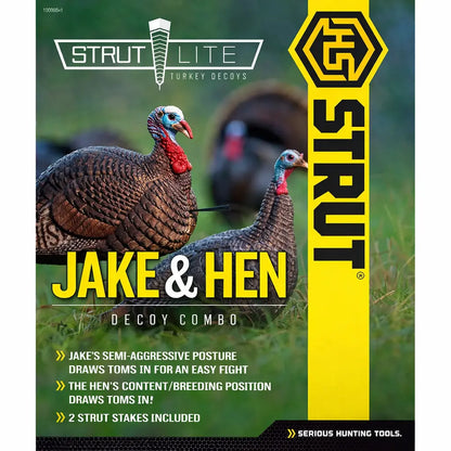 Hunters Specialties Jake and Hen turkey decoy combo packaging