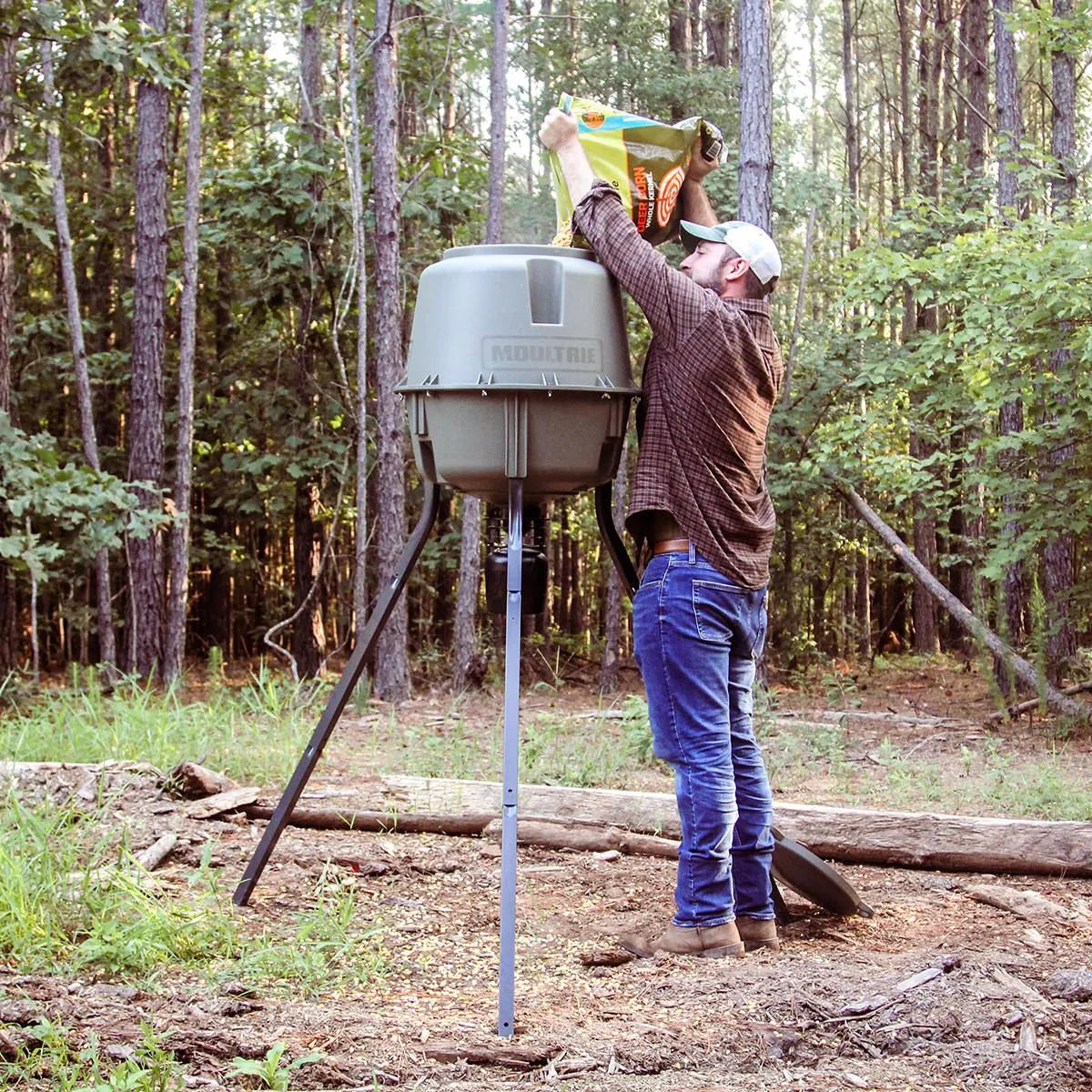 Moultrie Deer Feeder Elite II Tripod Feeder 30 Gallon/200 LB Capacity