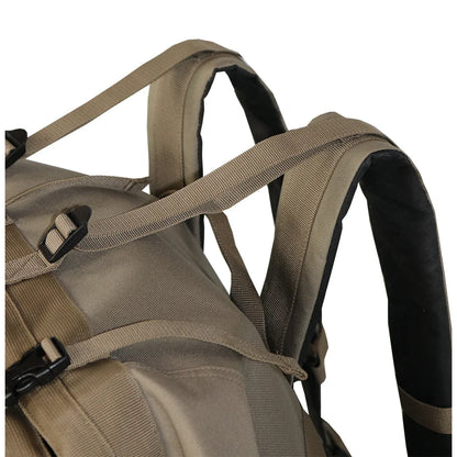 Landing Gear Quick Load Decoy Bag, close-up of padded backpack shoulder straps and carry handle detail