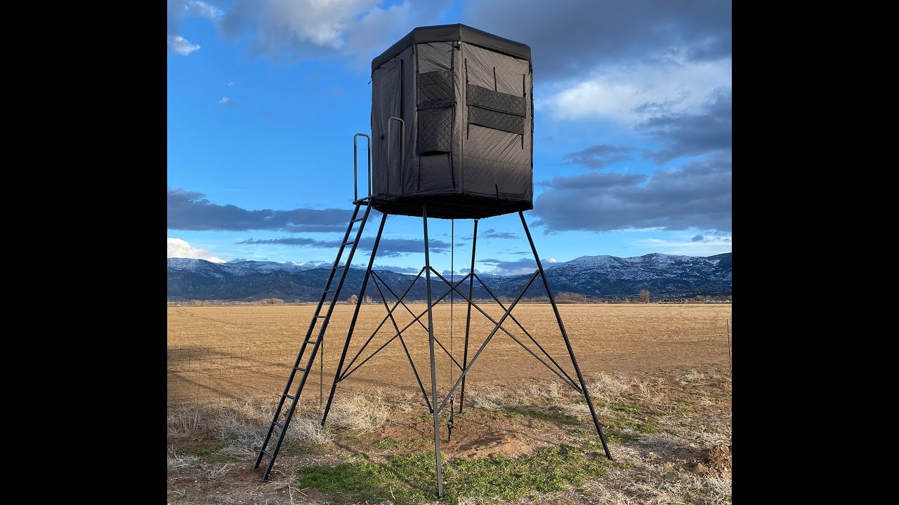 Greylight Twilight 6' x 6' Hunting Blind 6' Tower with 4