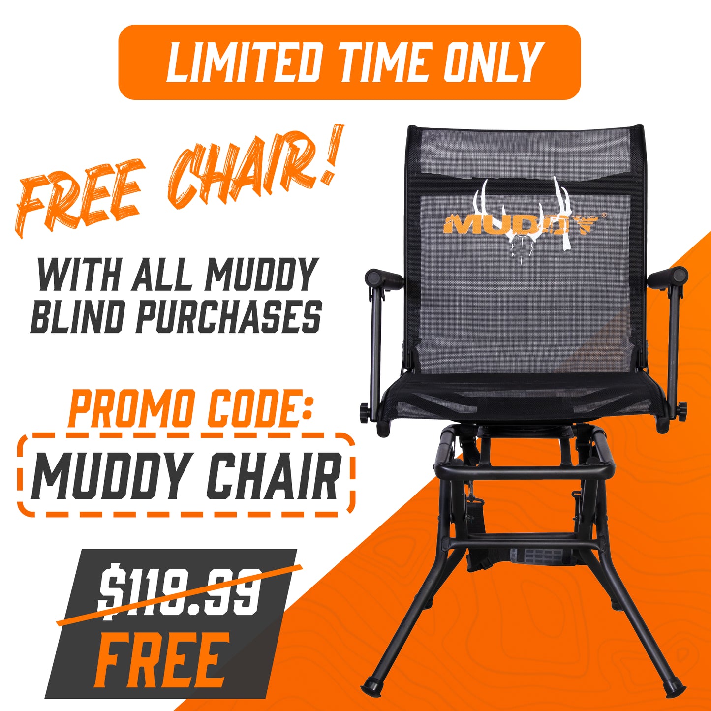 Muddy Bull XL 6'x6' Insulated Steel Box Blind