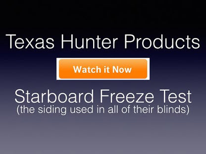 DBG: Texas Hunter Trophy Ground Blind Single 4' x 4' with Ground Legs