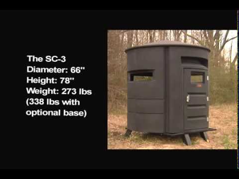 Sportsman's Condo SC3 66 in. diameter Hunting Blind: Black, Loaded