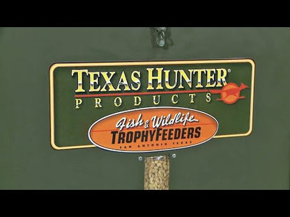 TF650L8: Texas Hunter 650 lb. Trophy Deer Corn Feeder with 8 Foot Legs