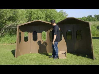 Maverick 5-Shooter GX Brown Combination Crossbow and Gun Blind