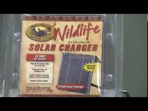 SP2W: Texas Hunter 12-Volt Solar Charger for Directional Feeders