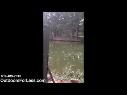 DF300DL: Texas Hunter 175 lb. Lake & Pond  Directional Fish Feeder with Straight Legs
