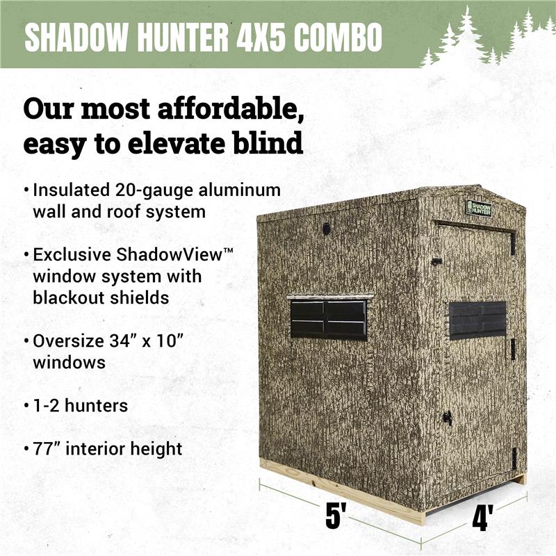 Shadow Hunter 4x5 Combo Blind quick specs guide