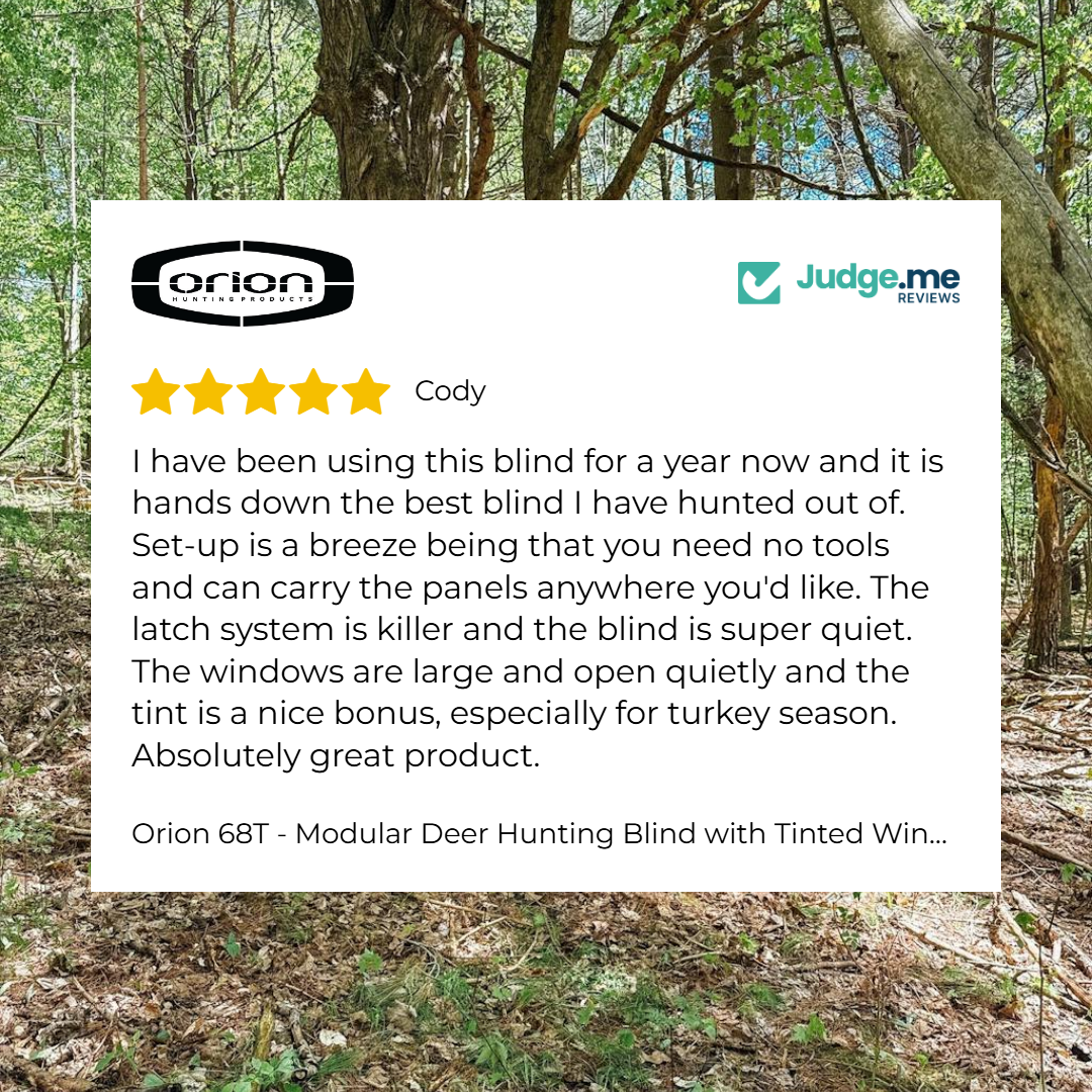 Orion ORIGIN Series — 6x6 Modular Deer Blind & 10 ft Elevated Stand Package