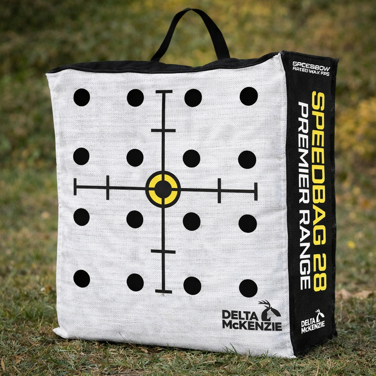 Speedbag Premier Range target bag with target design on grass