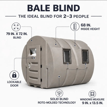 Sportsman's Condo Bale Condo 79" x 72" Deer Hunting Blind
