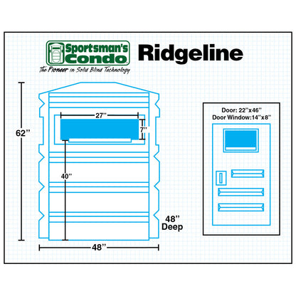 Sportsman's Condo Ridgeline 4' x 4' Deer Hunting Blind