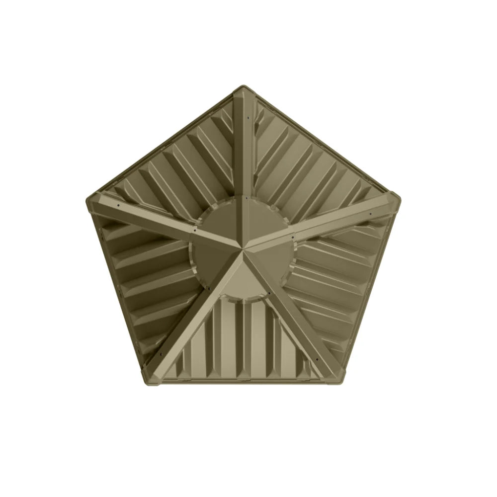 Terrain Range Pentagon Blind Arc Door top-down view showing pentagon-shaped roof