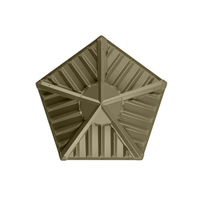 Terrain Range Pentagon Blind Arc Door top-down view showing pentagon-shaped roof