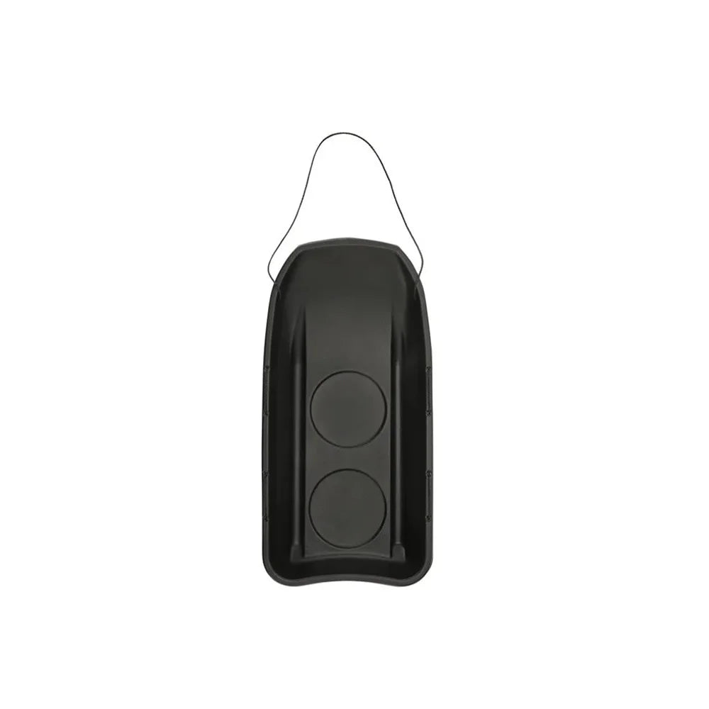 Terrain Tuff Tote black sled top-down view showing molded interior and tow rope