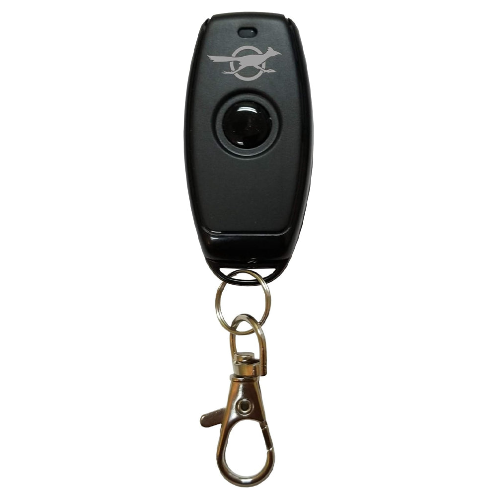 Wireless remote control key fob for the Texas Hunter 100 lb road deer feeder

