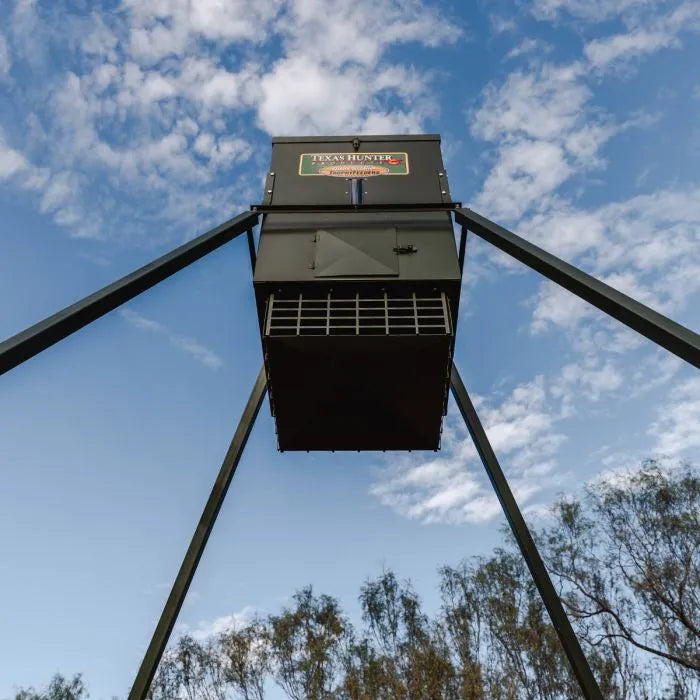 Texas Hunter 300 lb. Trophy Deer Corn Feeder with 8 Foot Legs