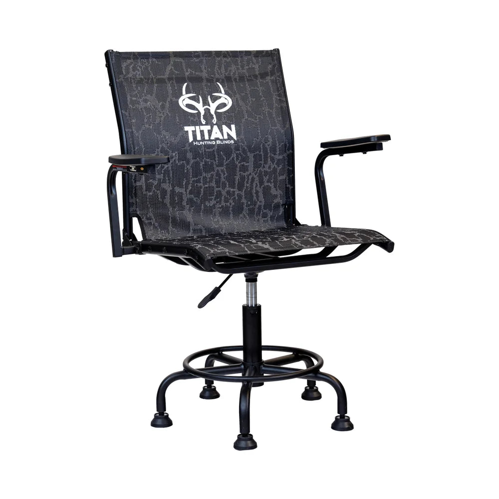 Titan Hunting Blinds Big Boy Chair, front three-quarter left view on white background