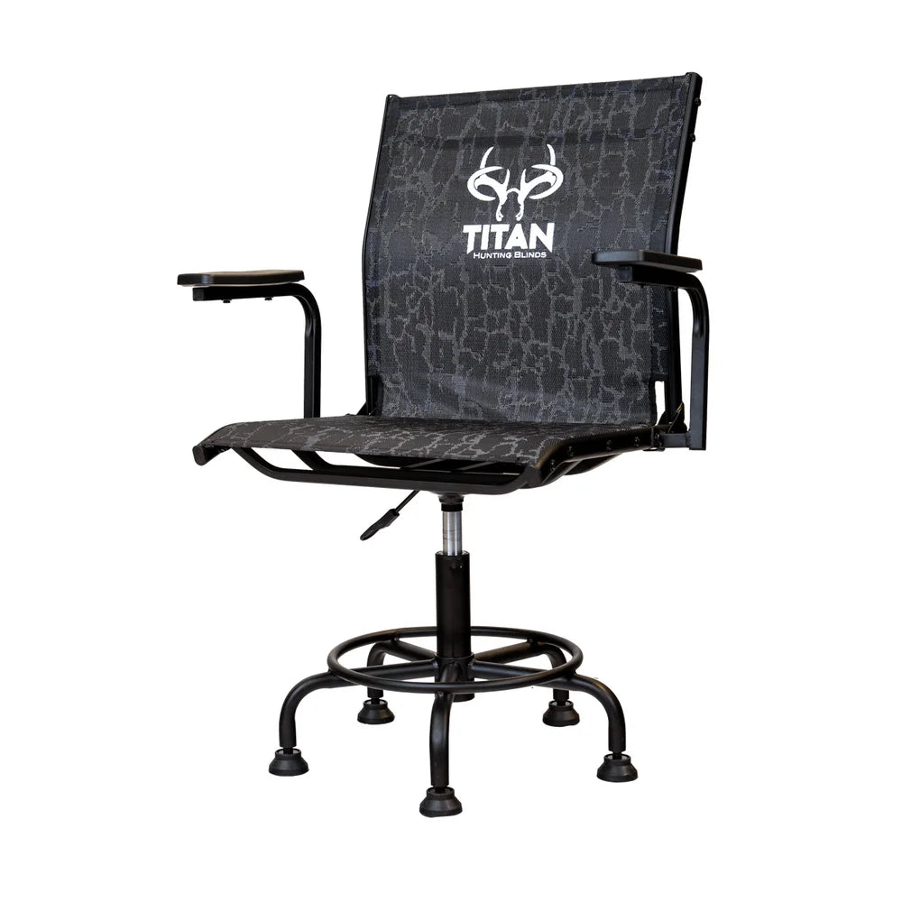 Titan Hunting Blinds Big Boy Chair, front three-quarter right view on white background